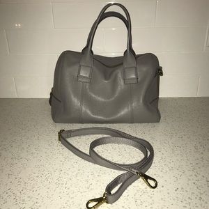 Fossil Large Jori Satchel in grey